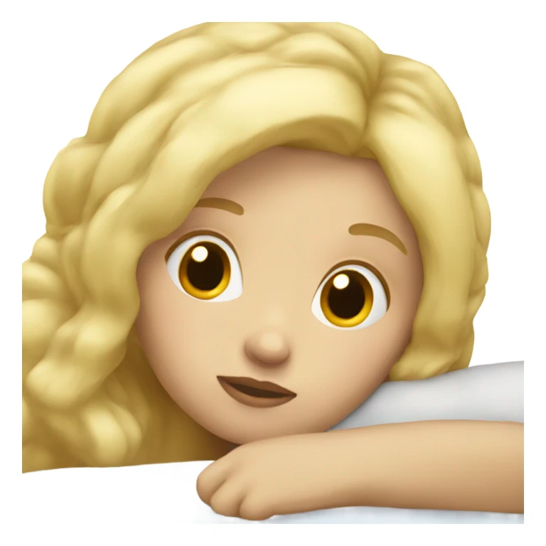 blondie girl sleeping sticker