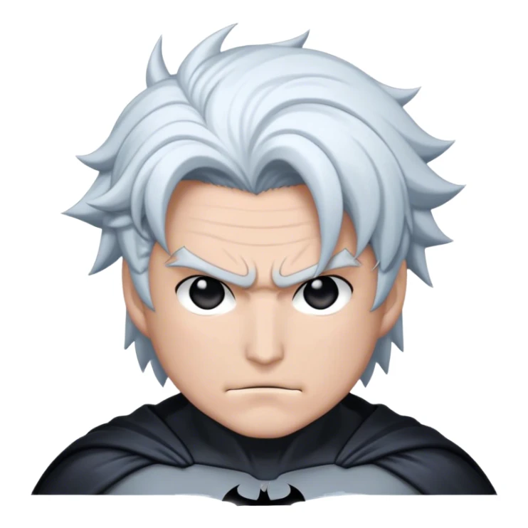 satoru gojo en batman cheveux blanc sticker