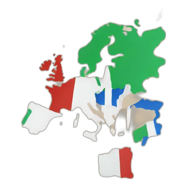 europe and italy highlighted sticker