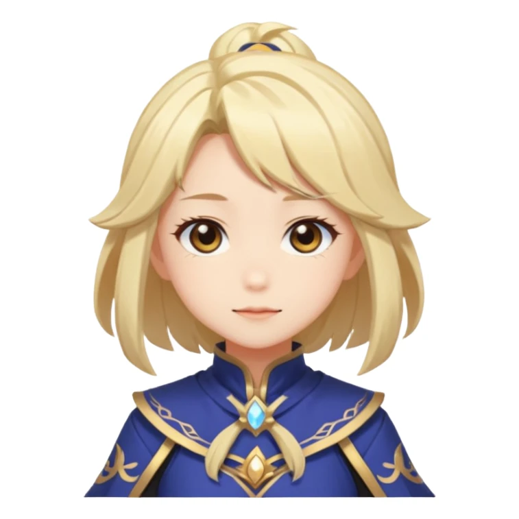 Cute Lumine from Genshin Impact in Hoyoverse Anime Style  sticker