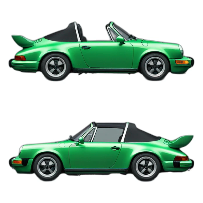Porsche 911 targa green sticker
