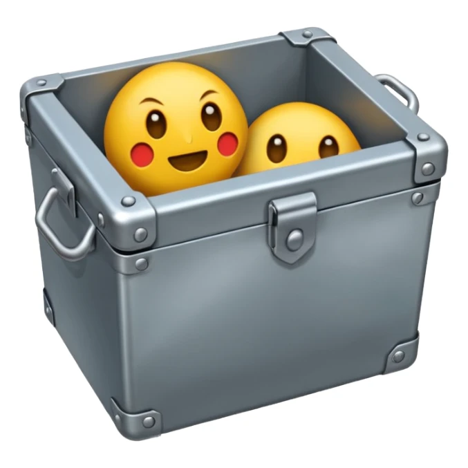 caja fuerte de metal sticker