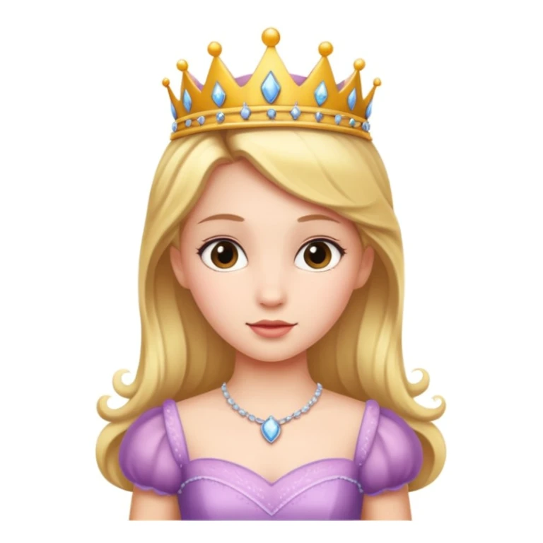 girls in a princess dress sticker