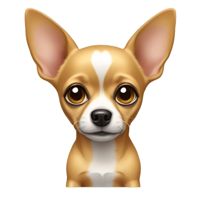 Chihuahua with ears down  sticker