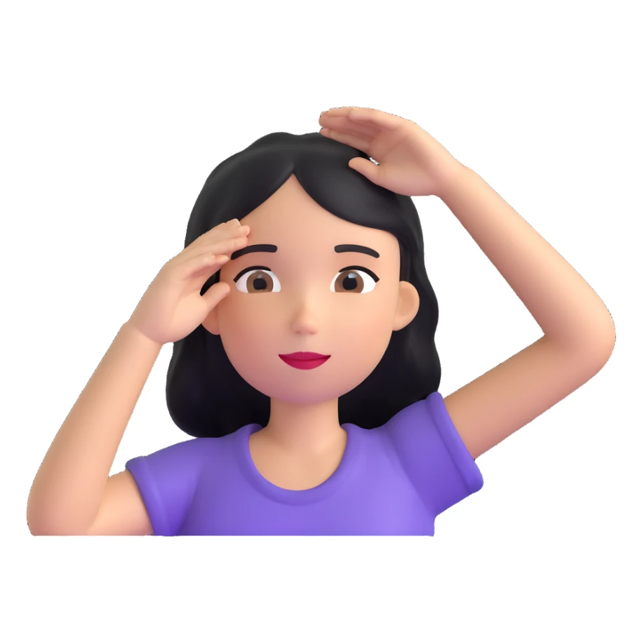 girl with water drops over her head sticker