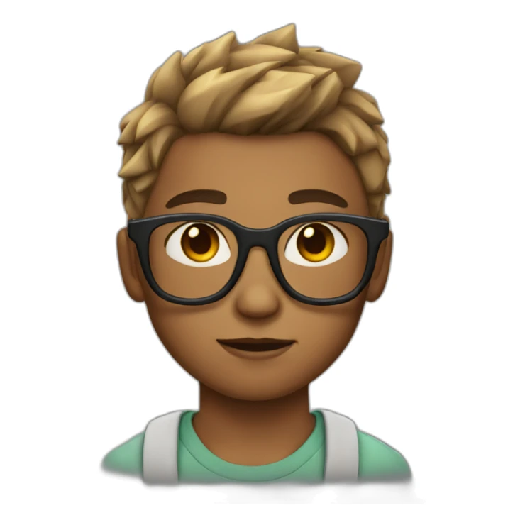 boy with glasses and a lightning bolt scar on his forehead sticker