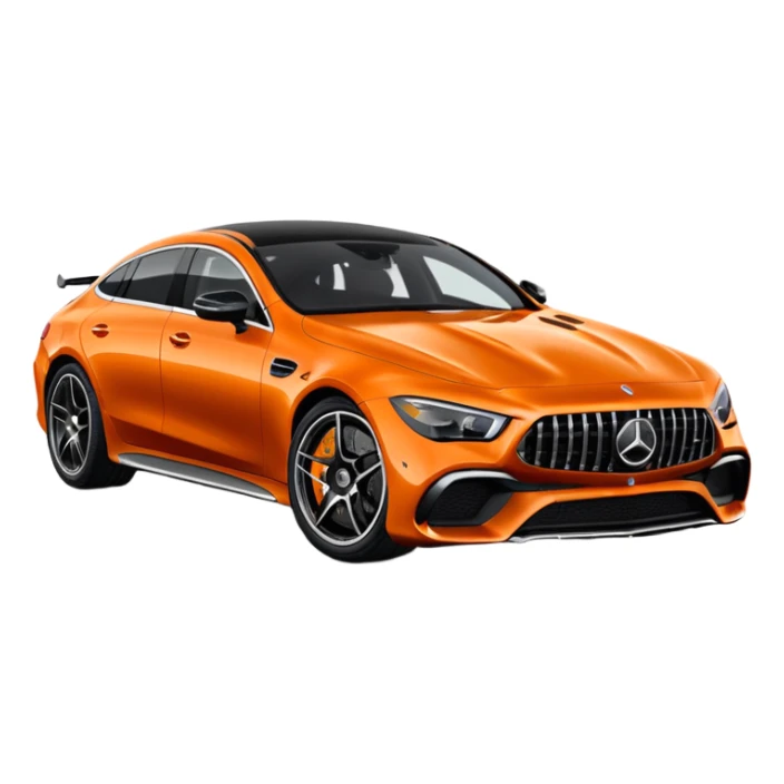 Mercedes amg gt 63 orange colour sticker