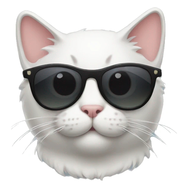 Cat with sunglasses sticker