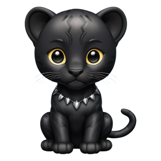 Pantera negra cuerpo pequeña tipo whatsapp sticker