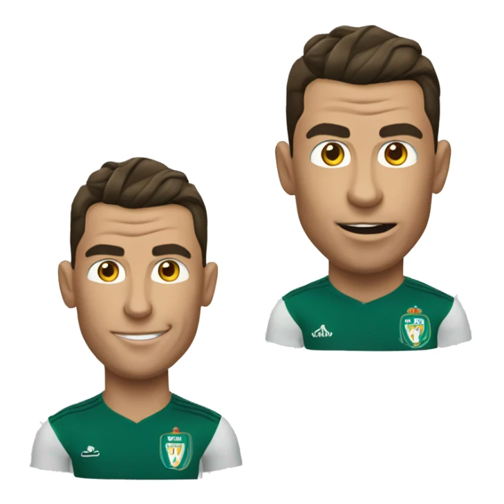 Hacer emoji de cristiano ronaldo haciendo siiiii sticker