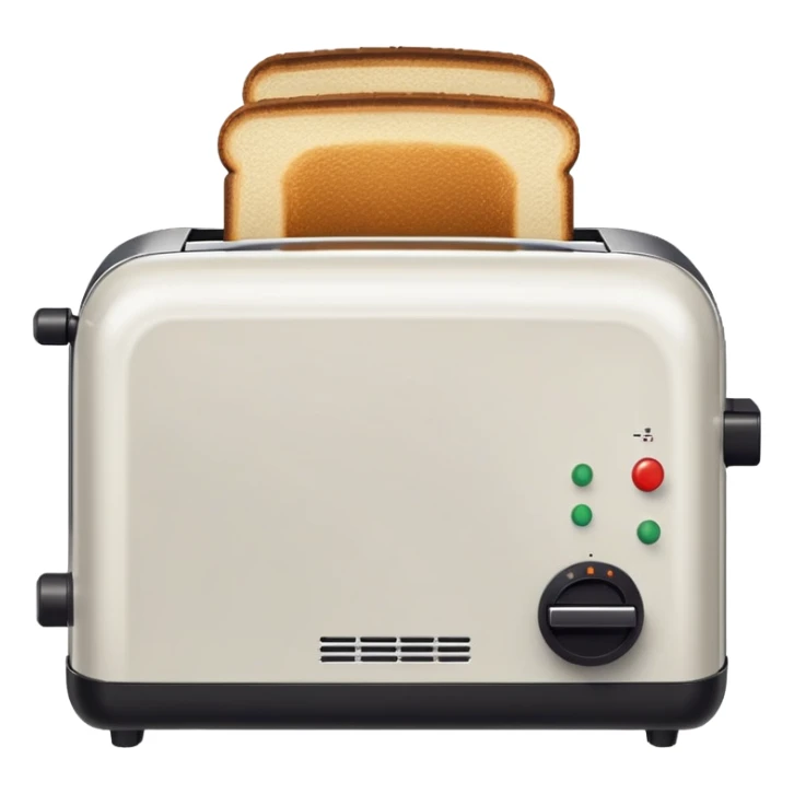 A toaster emoji, drawn with an 8-bit pixelated look, similar to early video game sprites. VERY LOW RES. sticker