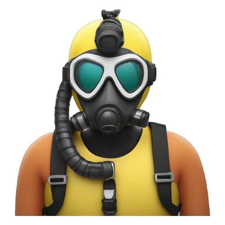 My own photo with diving gear sticker