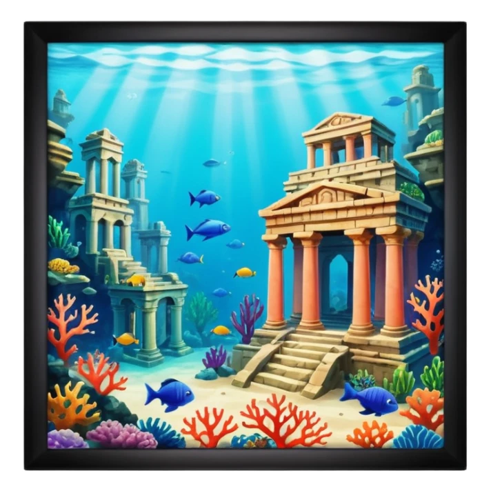 The Lost Island of Atlantis sticker