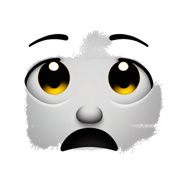 Sad face with one tear sticker