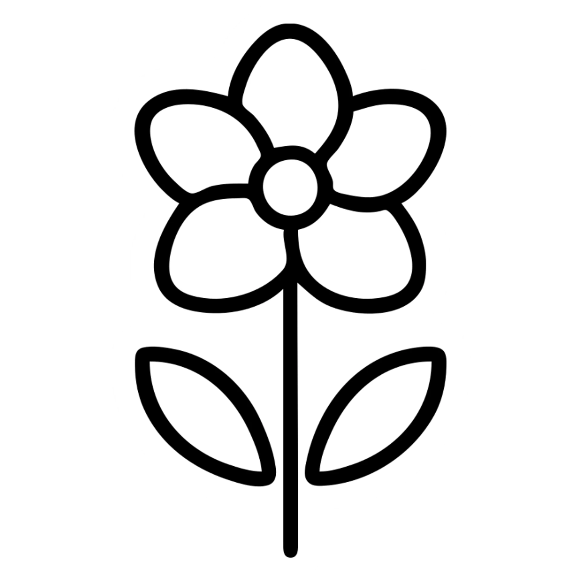 minimalist icon of elegance, abstract flower, clean lines, gray tones sticker