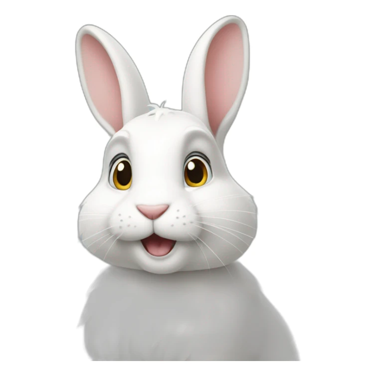The White Rabbit from the cartoon secrets of pets sticker