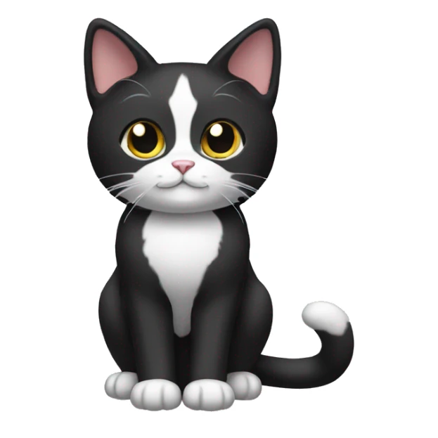 Tuxedo Cat Breed Full Body sticker