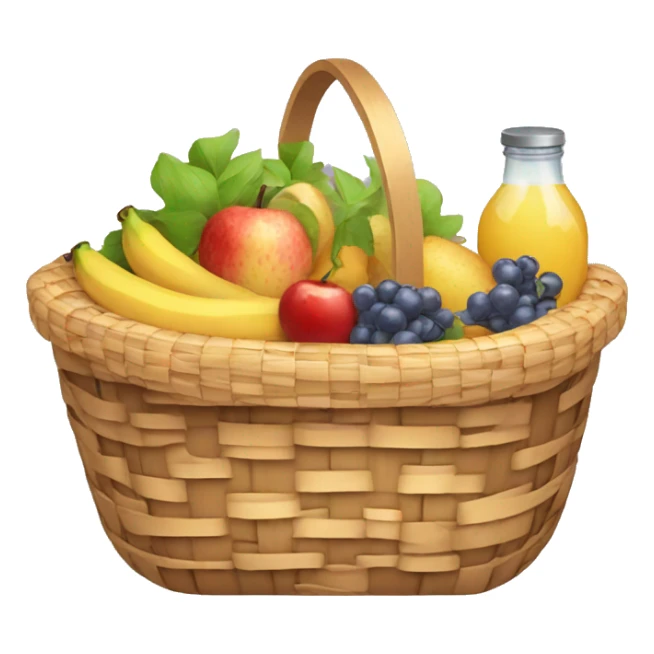 Picnic basket full of goods sticker