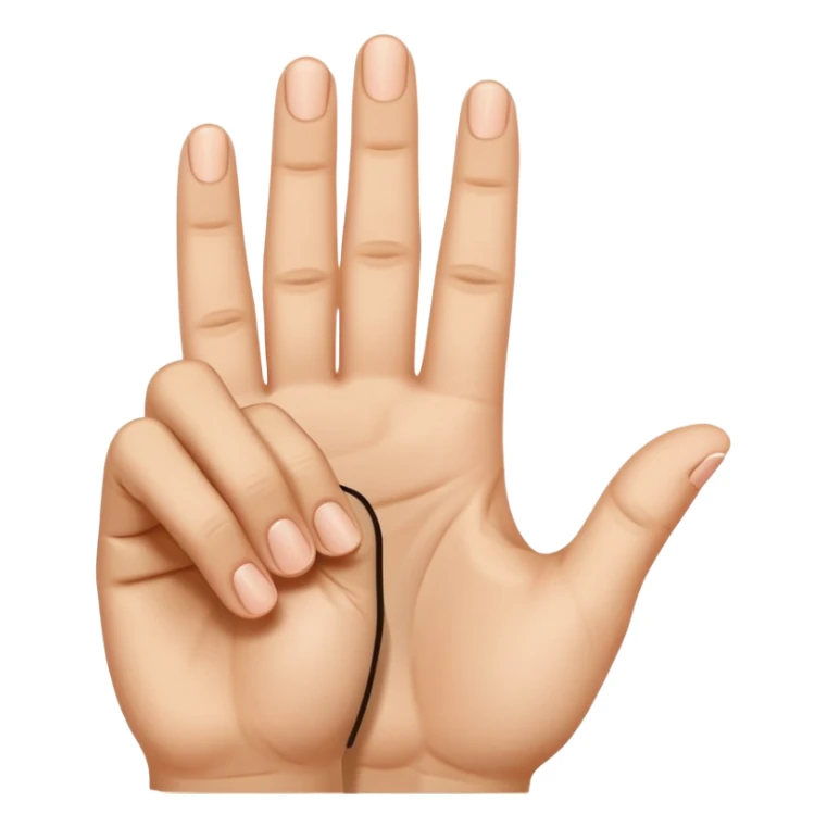 Yvl hand sign only 3 fingers up including thumb sticker