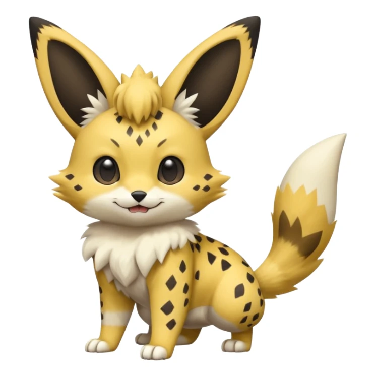 Serval-Sergal-Picchu-Minccino-Pikachu-Fakemon-Pokémon-creature  sticker