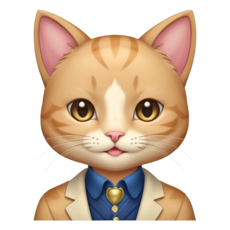 Shiny Blushing Cute Kawaii Handsome Shoujo Anime Cat-man Trending Style Cottagecore  sticker