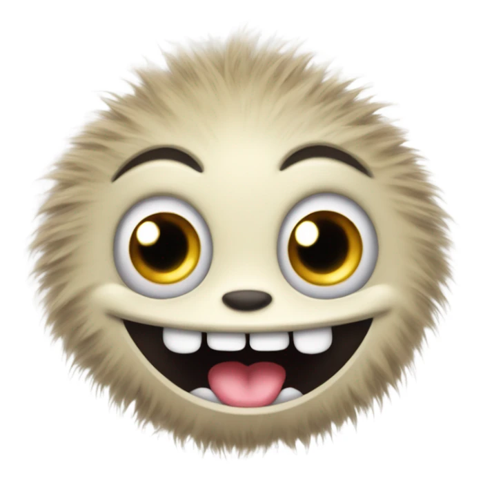 kind funny baby monster sticker