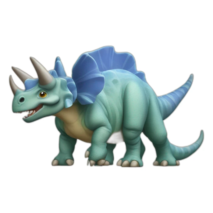 Squelette triceratops avec de bonnes proportions sticker
