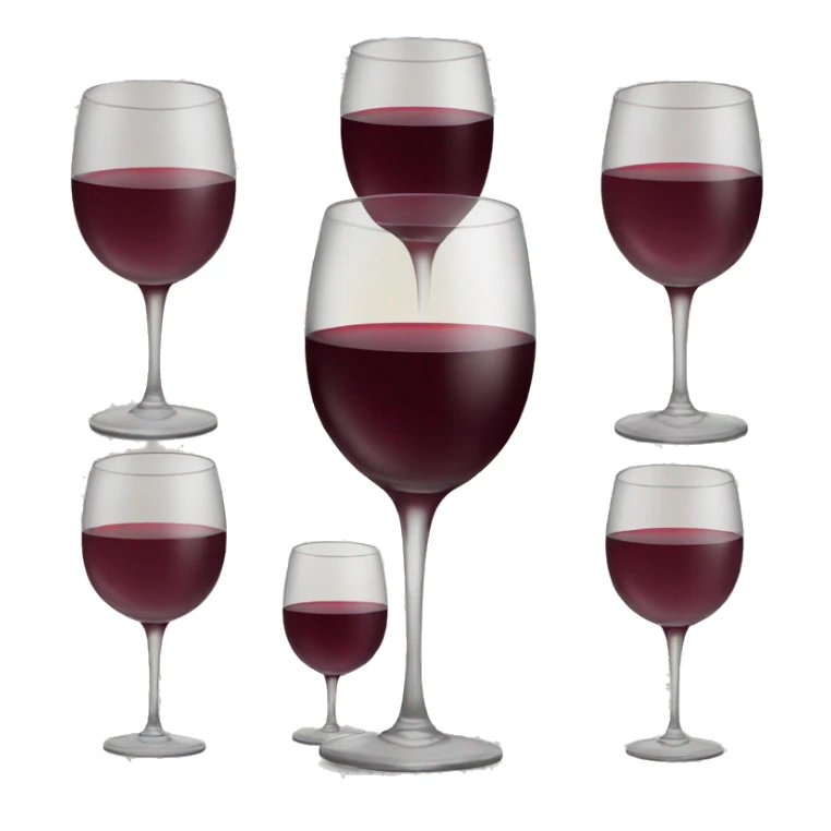 Wine glasses sticker