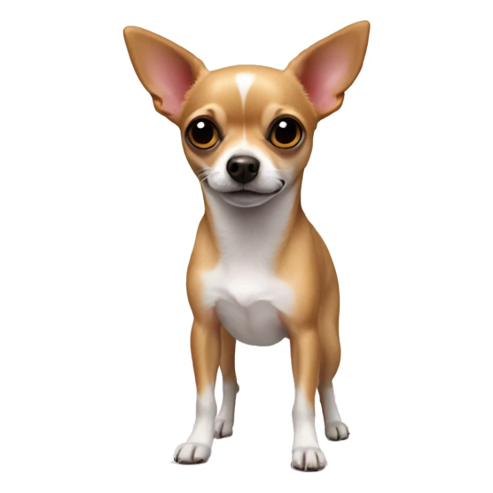 chihuahua crossed with a jack russel, pink nose, short legs sticker