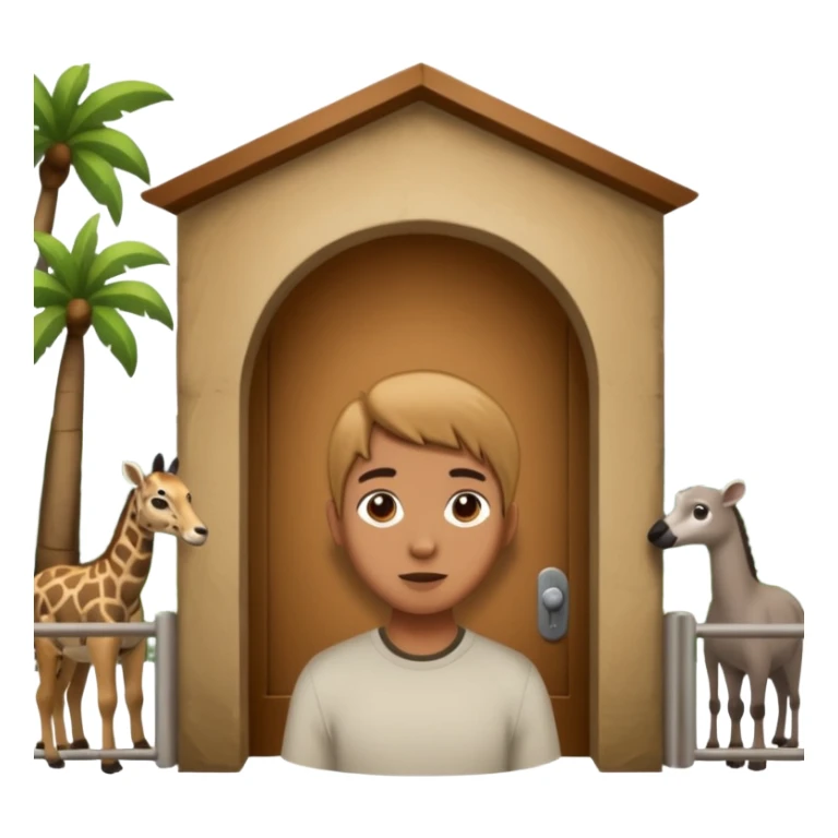 entrada de un zoo y que vean animales  sticker