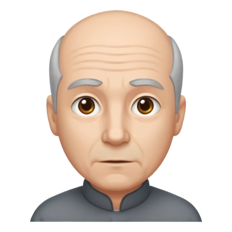 npc with balsing grey hair sticker