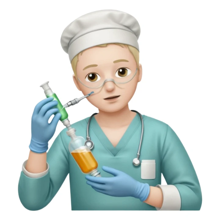 A victorian surgeon using chloroform as an anaesthetic on a patient during an operation sticker