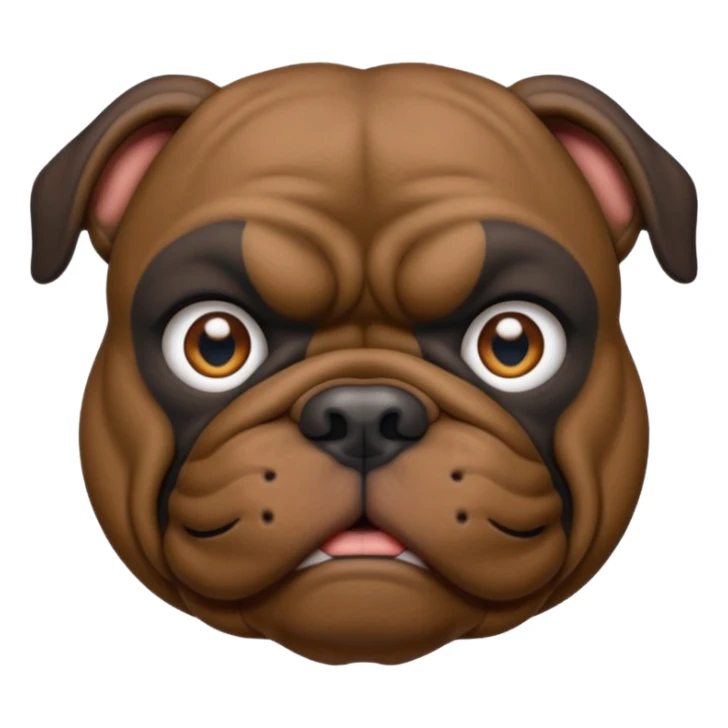 black bulldog Y3 sticker