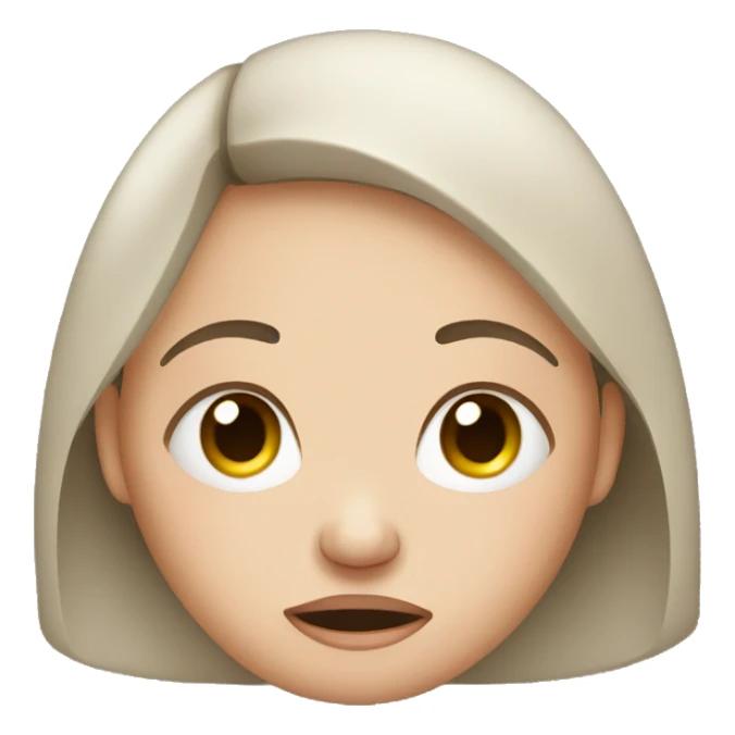 Crying pregnant woman sticker