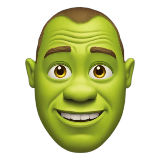 shrek filming a movie sticker