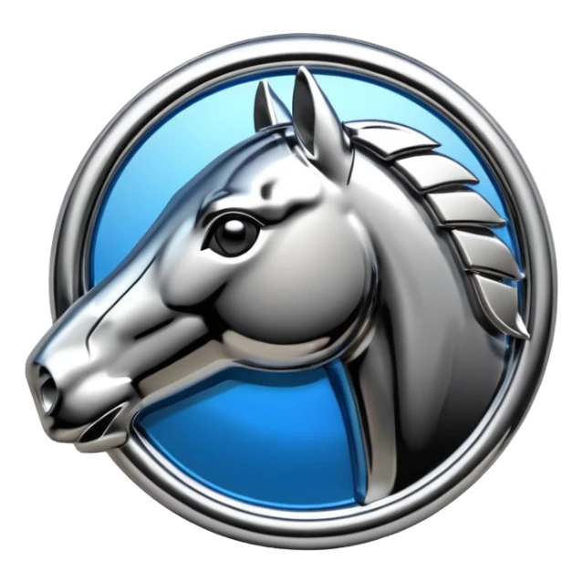 Mustang logo sticker