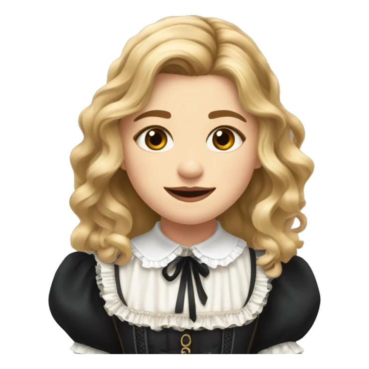 Chloe grace moretz wearing an antique maid outfit sticker