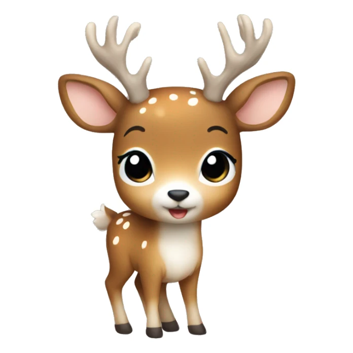 Cute deer full body with little white spots sticker