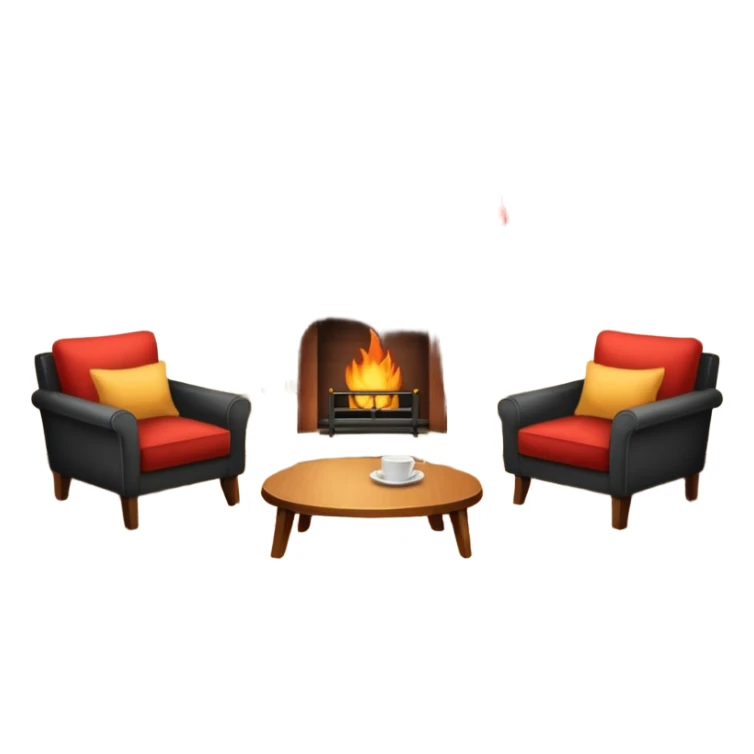 un departamento amuebaldo y hogareño sticker