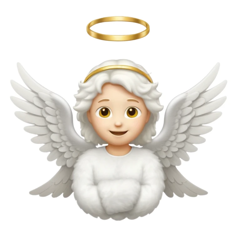 flying angel emoji | Al Emoji Generator sticker