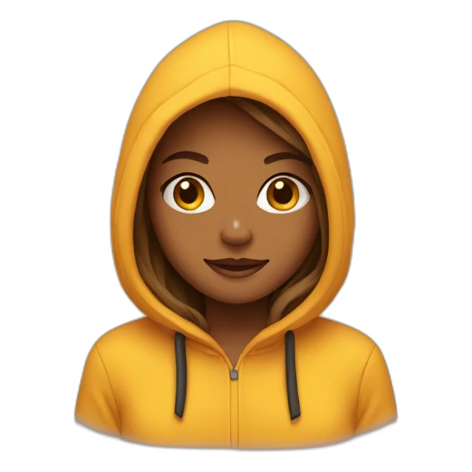 honey, girl in hoodie sticker