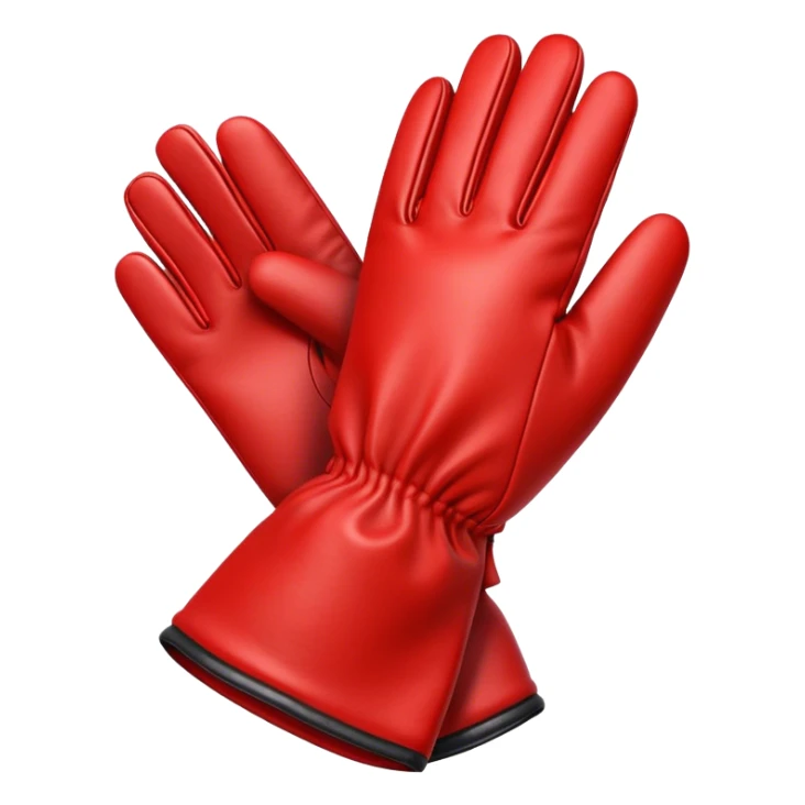 red pair of gloves sticker