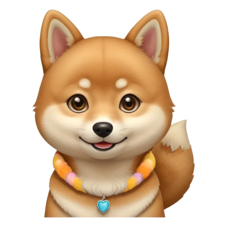 Create cute girl Shiba inu emoji sticker