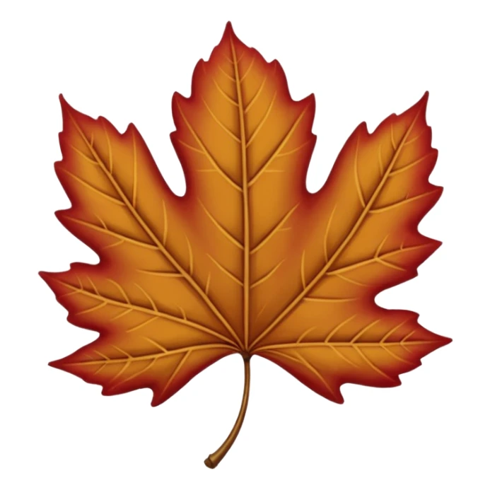 Hoja de otoño En color vintage sticker