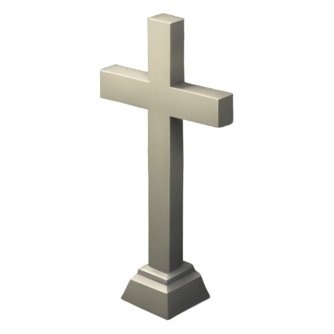 cross of Christ on Calvary Hill sticker