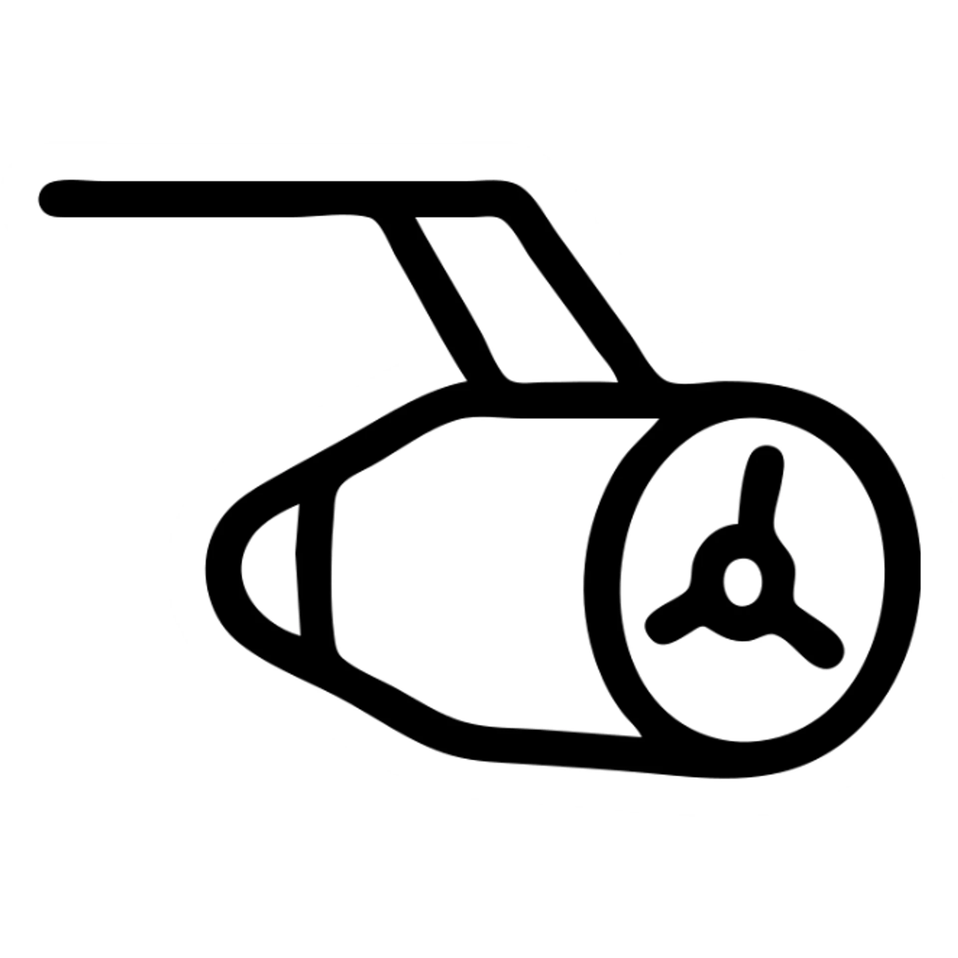 clear and simple airplane engine mounted under a wing sticker