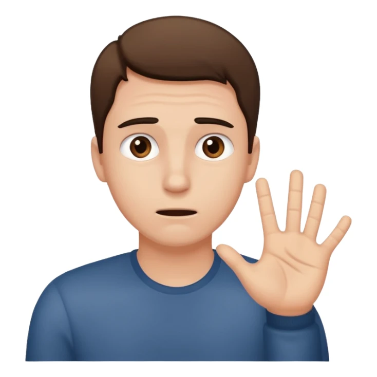 Un homme possessif qui essaye d’attraper quelqu’un avec sa main sticker