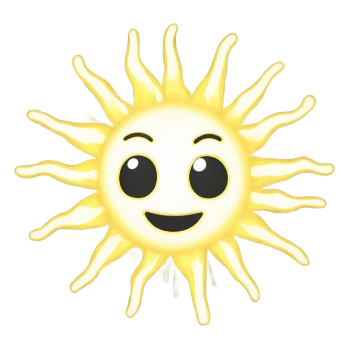 Child drawing of the sun sticker