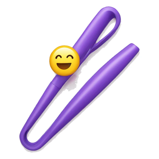 a plastic curler for hair on desk sticker