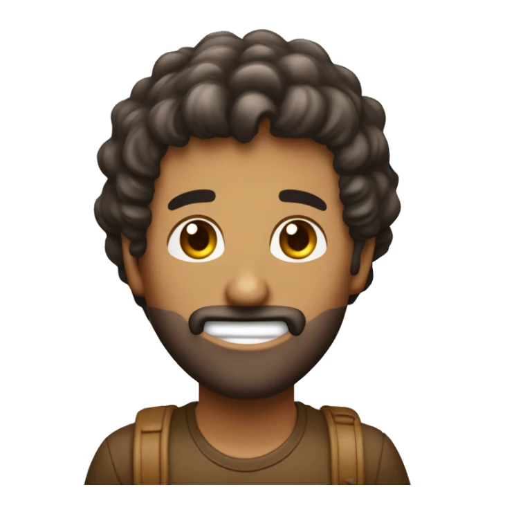 Hombre con pelo rizado castaño y tono de piel claro, sujetando en sus manos dinero y con cara de sorprendido sticker